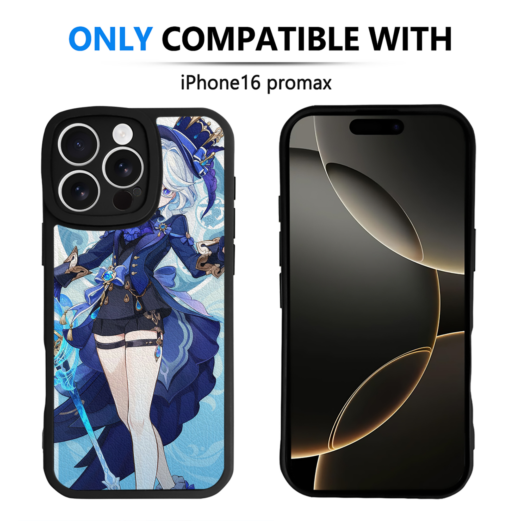 げんし神 genshin 【iPhone 16シリーズ対応】シリコンスマホケース（レザー調） 材質：シリコン